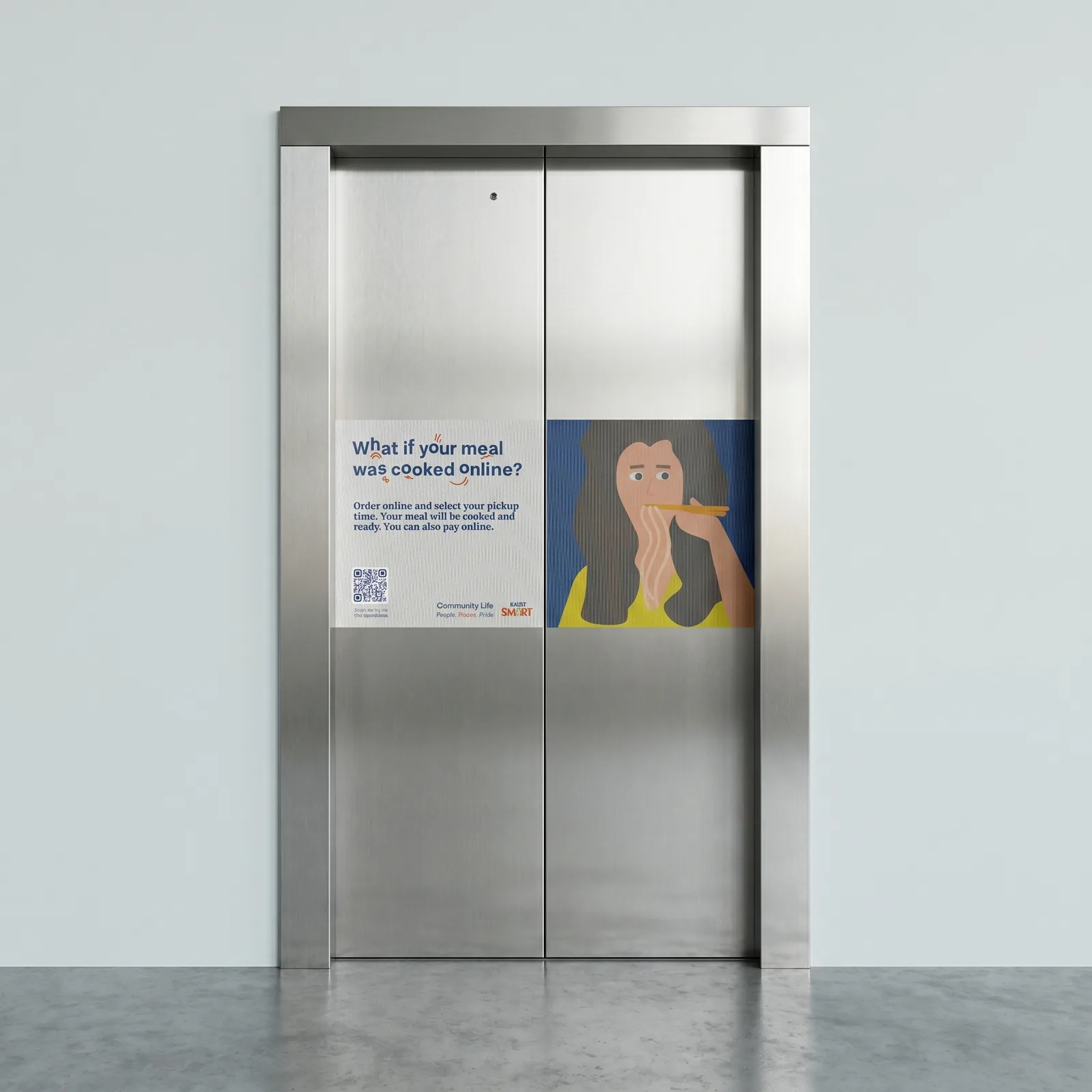 Elevator Door Sticker