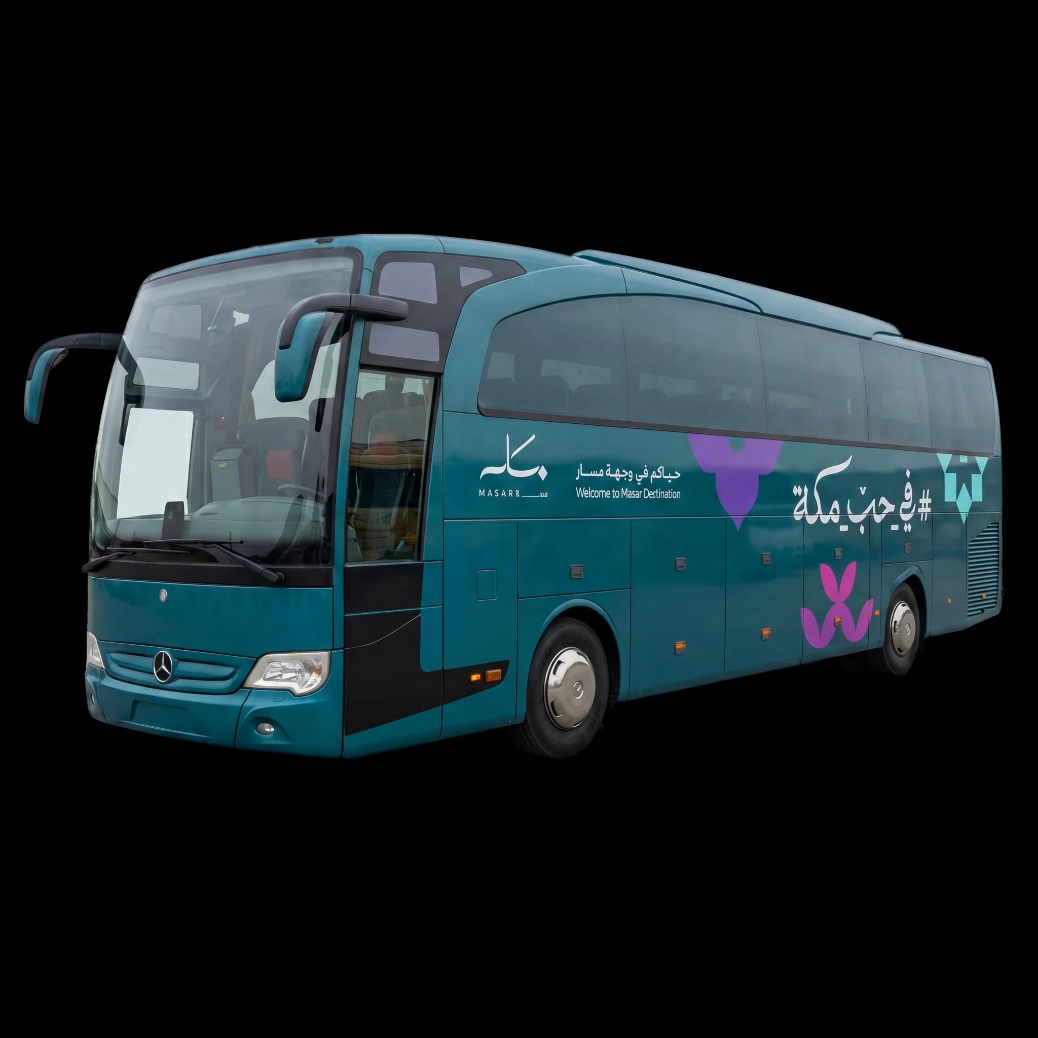 Masar coach bus side livery